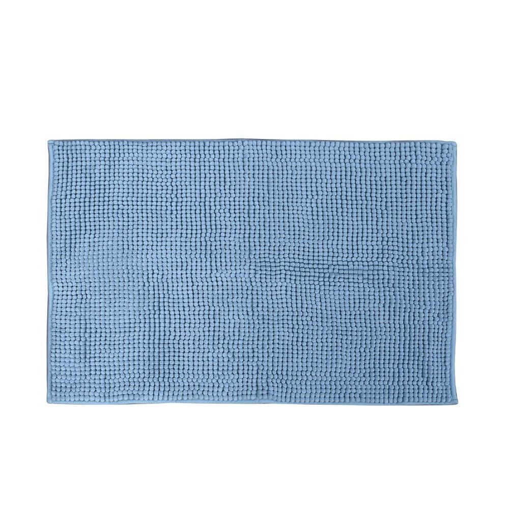 Chenille Bathmat (100% Microfiber) Blue